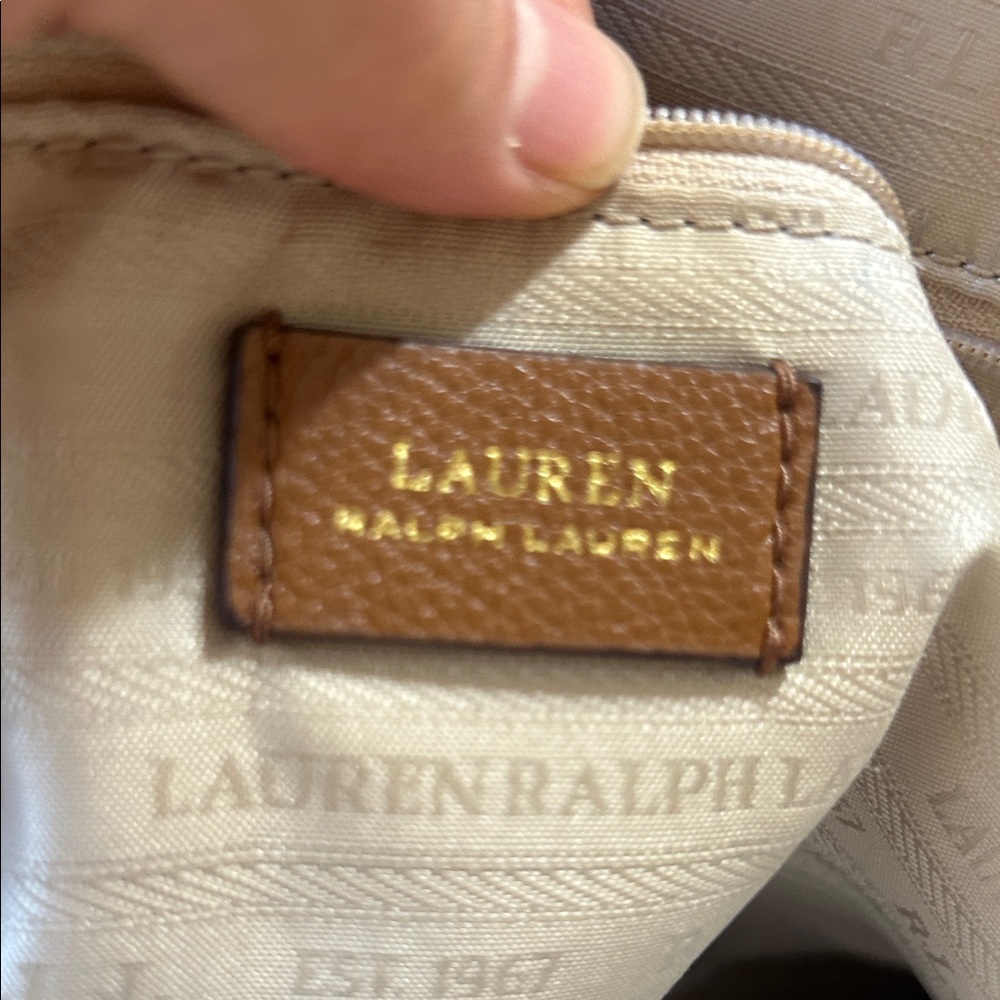 Ralph Lauren Tan Leather Shoulder Bag - Picture 9 of 14